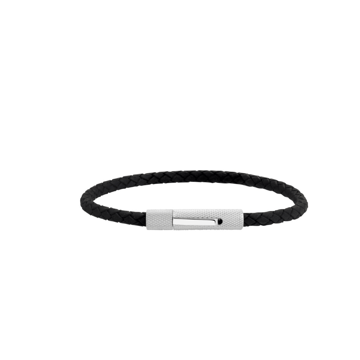 ARZ Bracelet 4mm Black Leather -Spilhaus