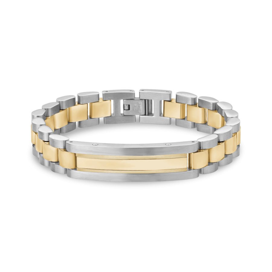 ARZ Bracelet Watch Link ID Steel & Gold 12mm -ARZ Steel
