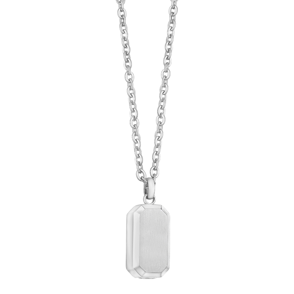 ARZ Pendant Steel Dog Tag For Ashes W/24" Chain -ARZ Steel