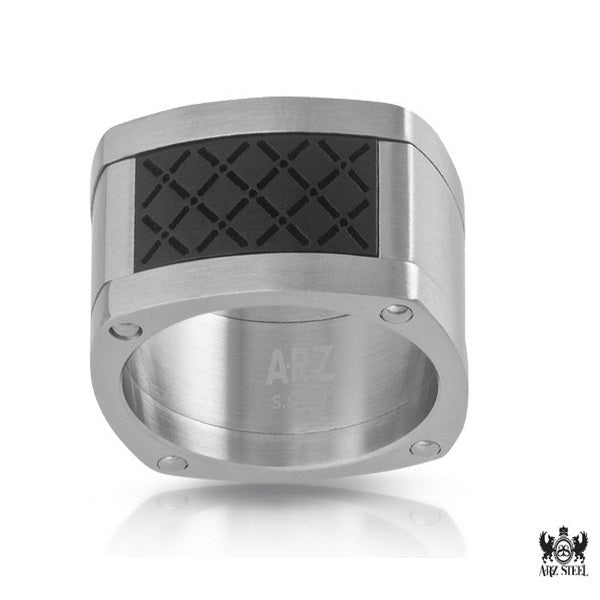 ARZ Ring Steel With Black Detail -ARZ Steel