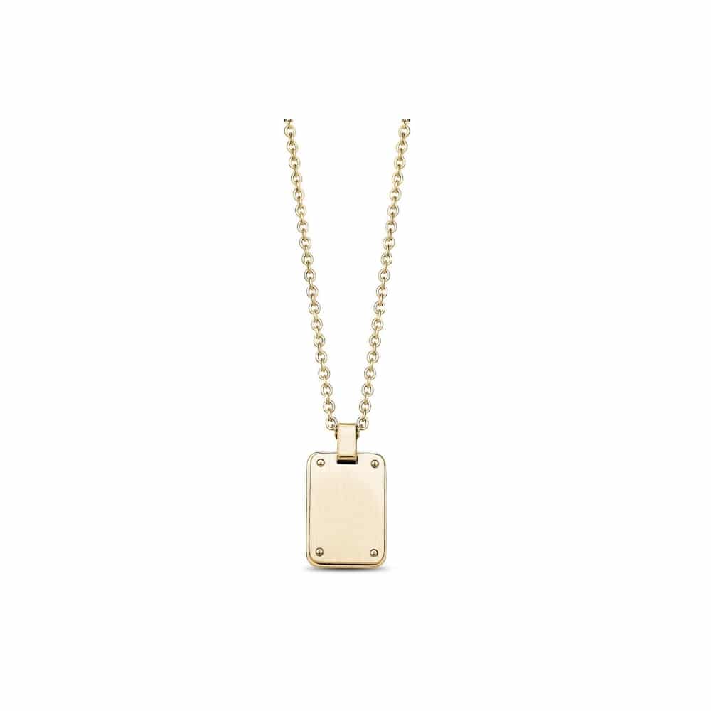ARZ Small Matte Gold Dog Tag -ARZ Steel