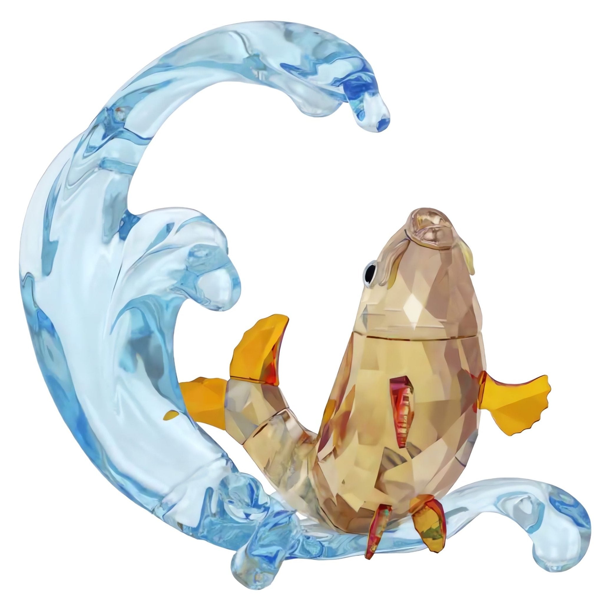 Asian Symbols Golden Carp -Swarovski