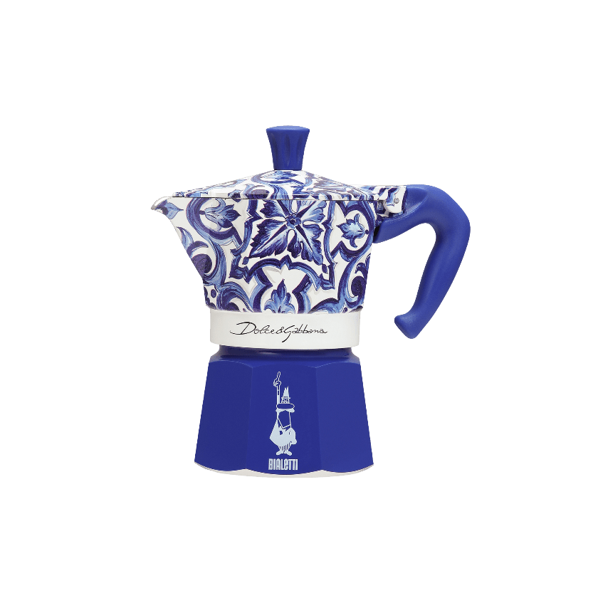 Bialetti Espresso Coffee Maker Blue Mediterraneo Dolce & Gabbana -Bialetti