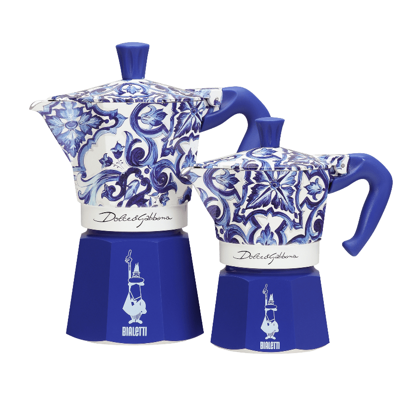 Bialetti Espresso Coffee Maker Blue Mediterraneo Dolce & Gabbana -Bialetti