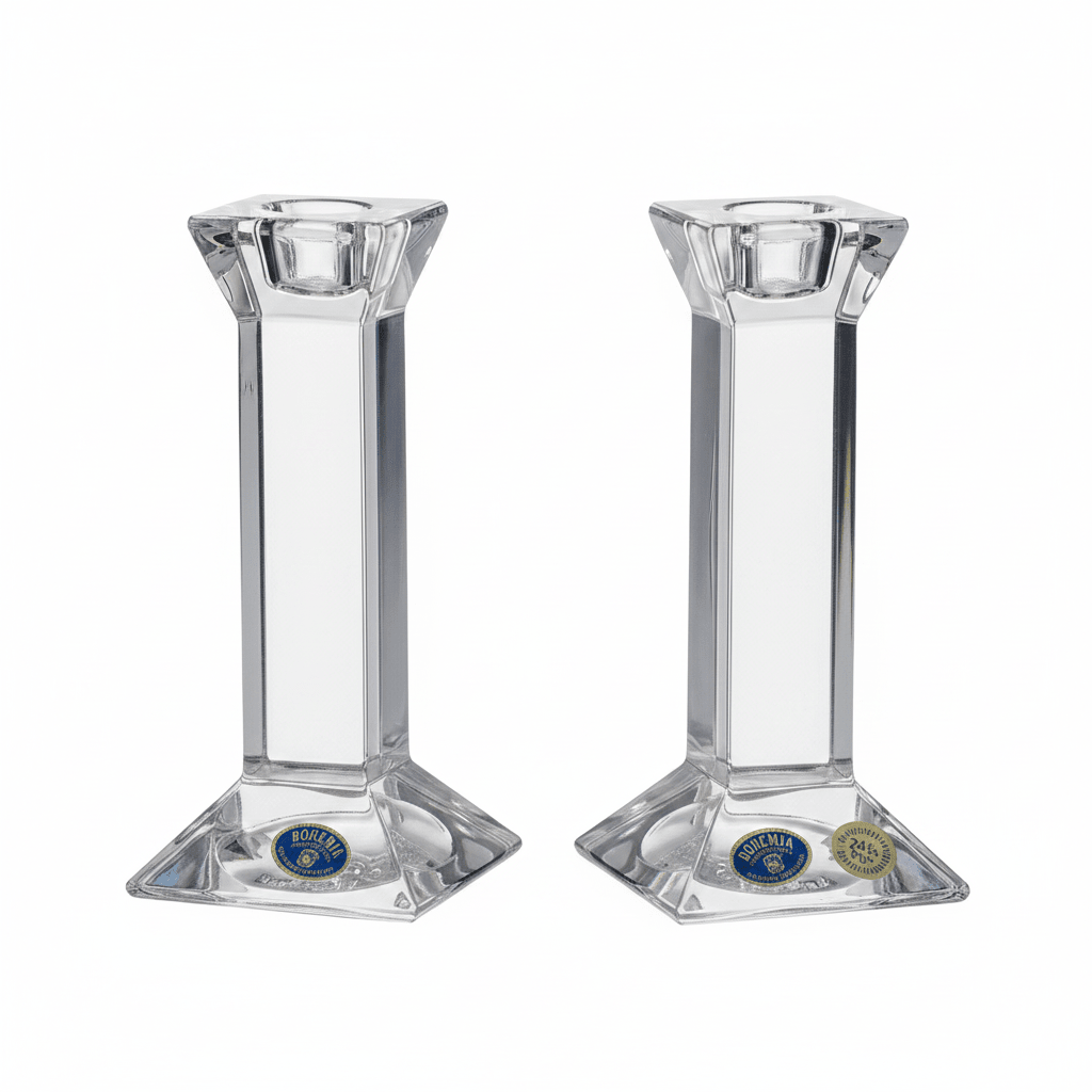 Bohemia Candlestick Padova 150mm Set of 2 -Bohemia Crystal