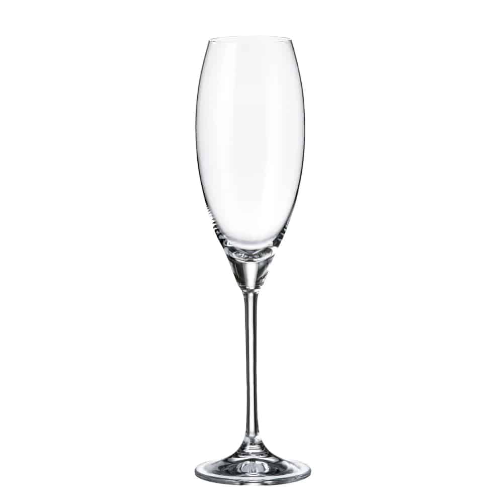 Bohemia Champagne Carduelis 290ml Set of 6 -Bohemia Crystal
