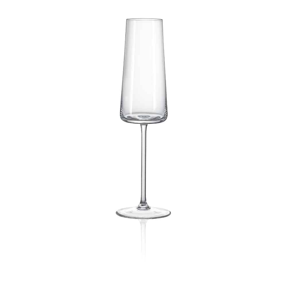 Bohemia Champagne Ray 180ml Set Of 6 -Bohemia Crystal