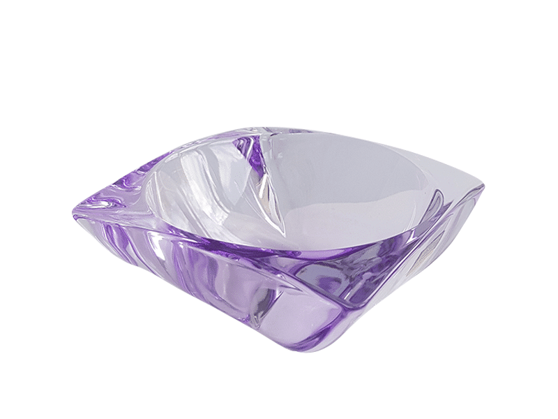 Bohemia Crystal Bowl Arezzo Purple 15Cm -Bohemia Crystal