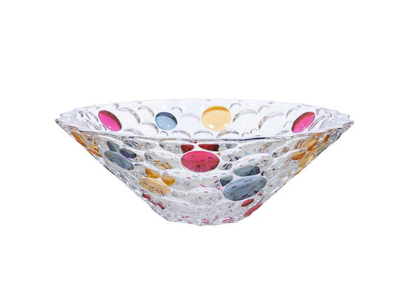 Bohemia Crystal Bowl Lisboa Colours 300Mm -Bohemia Crystal