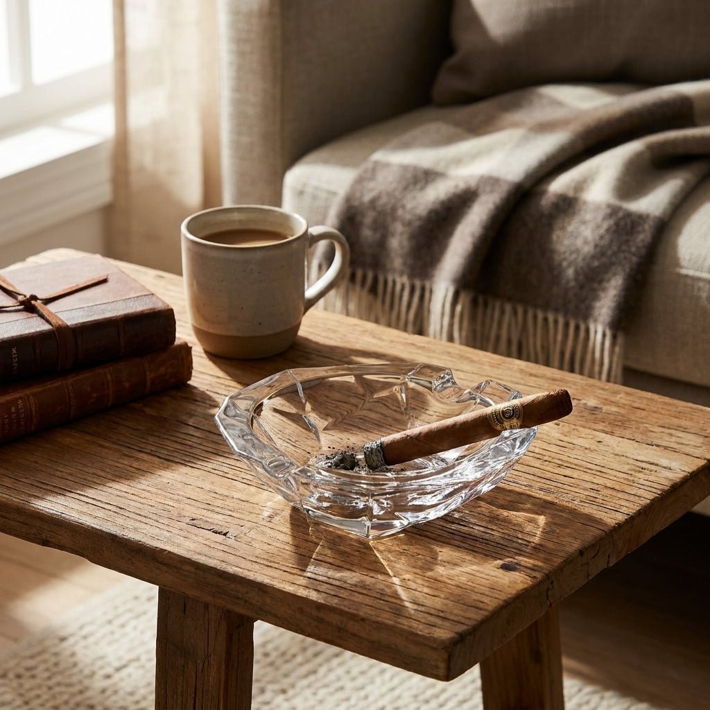 Bohemia Crystal Crack Ashtray -Bohemia Crystal