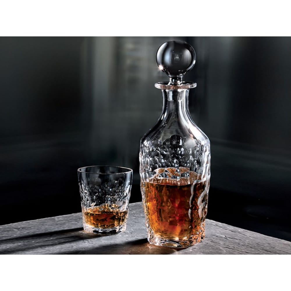 Bohemia Crystal Decanter & DOF Marble 7 Piece Whisky Set -Bohemia Crystal