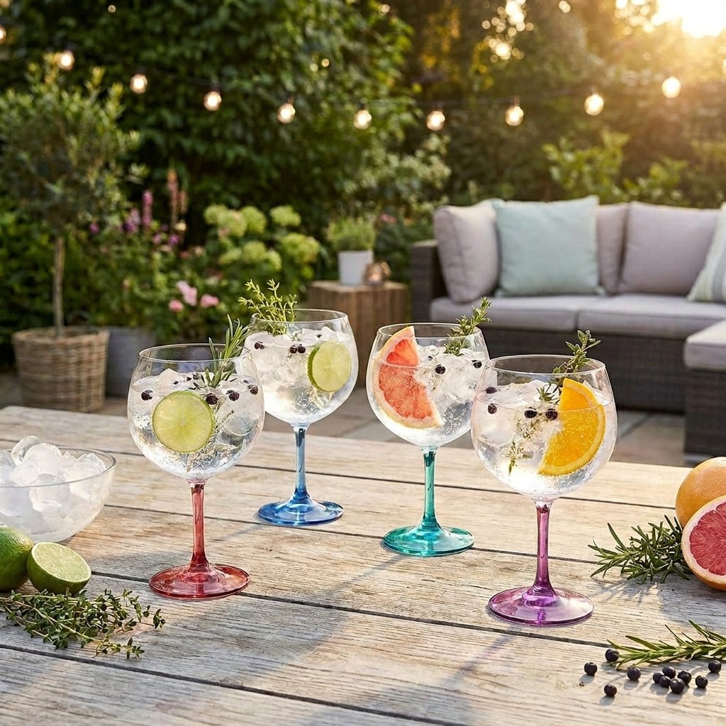 Bohemia Crystal Gin & Tonic Rainbow 820ml Set of 4 -Bohemia Crystal