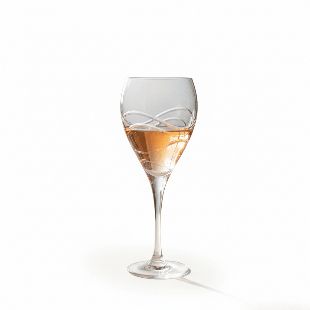 Bohemia Crystal Goblet Fiona Ribbon 420ml Set Of 6 -Bohemia Crystal