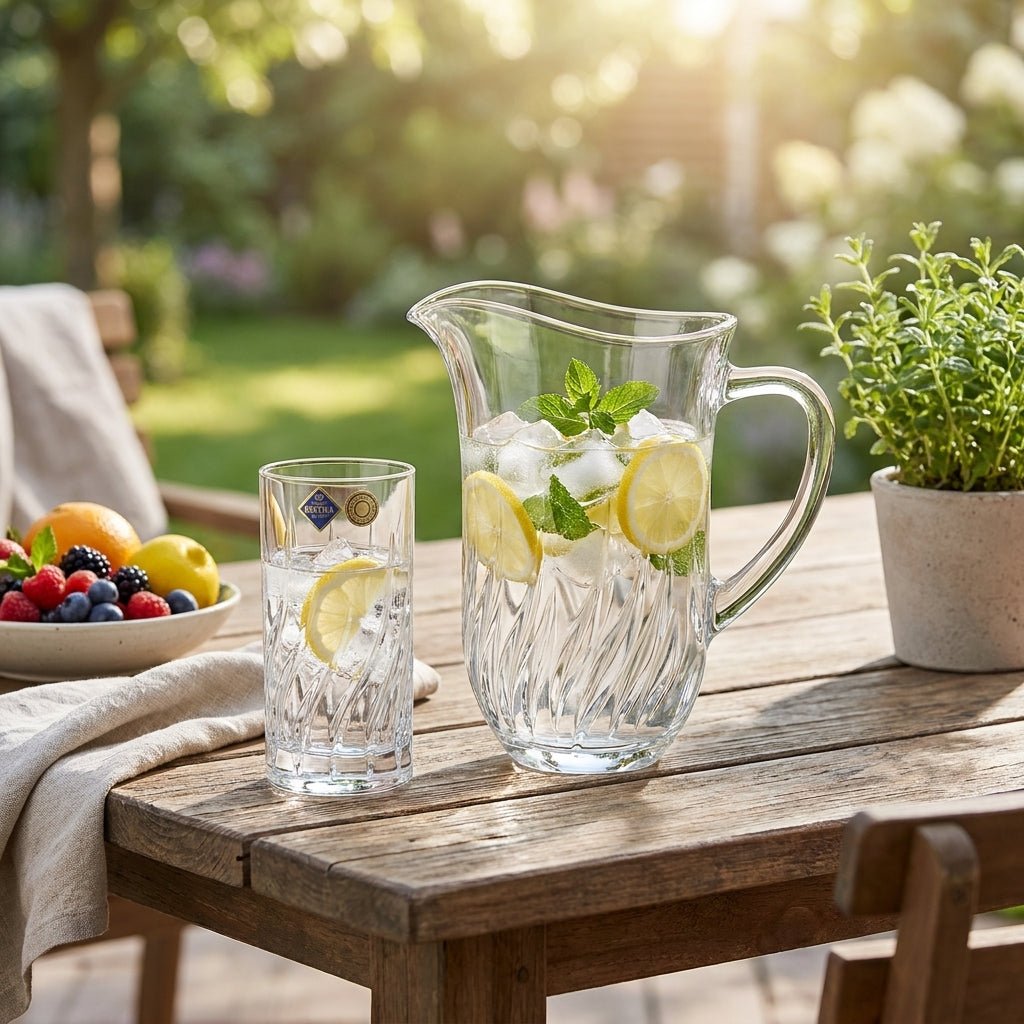 Bohemia Crystal Highball Fiona Sway Non-Lead Crystal Set of 6 -Bohemia Crystal
