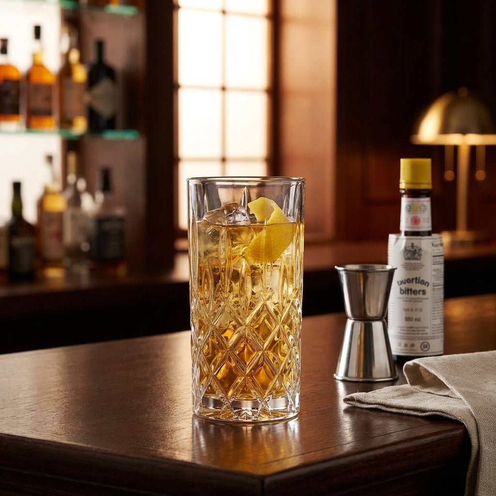 Bohemia Crystal Highball Tumbler Sheffield 380ml Set of 6 -Bohemia Crystal