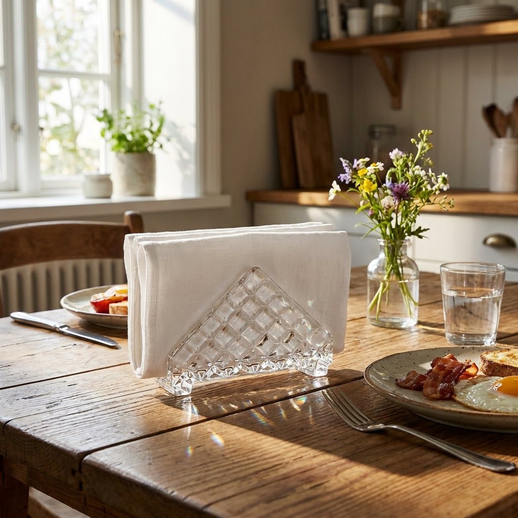 Bohemia Crystal Napkin Holder Diamond -Bohemia Crystal