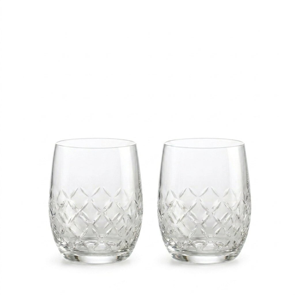 Bohemia Crystal Of Tumbler Viola Cross 300Ml (Set Of 2) -Bohemia Crystal