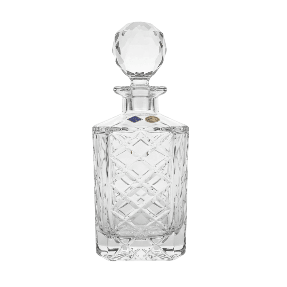 Bohemia Crystal Spirit Decanter Diamond -Bohemia Crystal