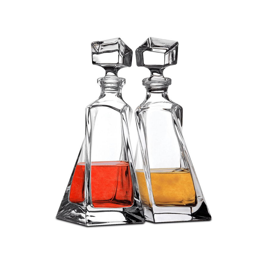 Bohemia Crystal Spirit Decanter Lovers 2 Pc -Bohemia Crystal