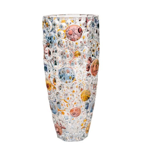 Bohemia Crystal Vase Lisboa Colours 350mm -Bohemia Crystal