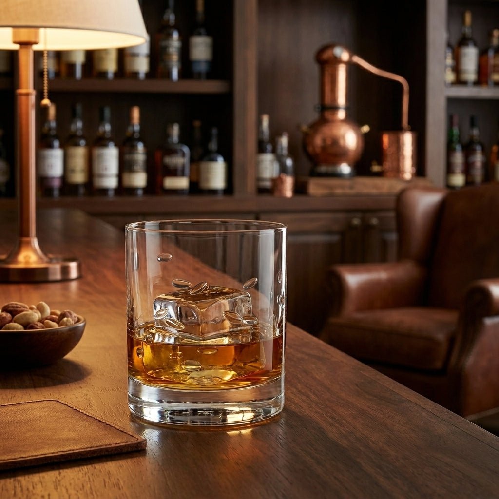 Bohemia Crystal Whisky Tumbler Drop Polished 280 ml Set Of 4 -Bohemia