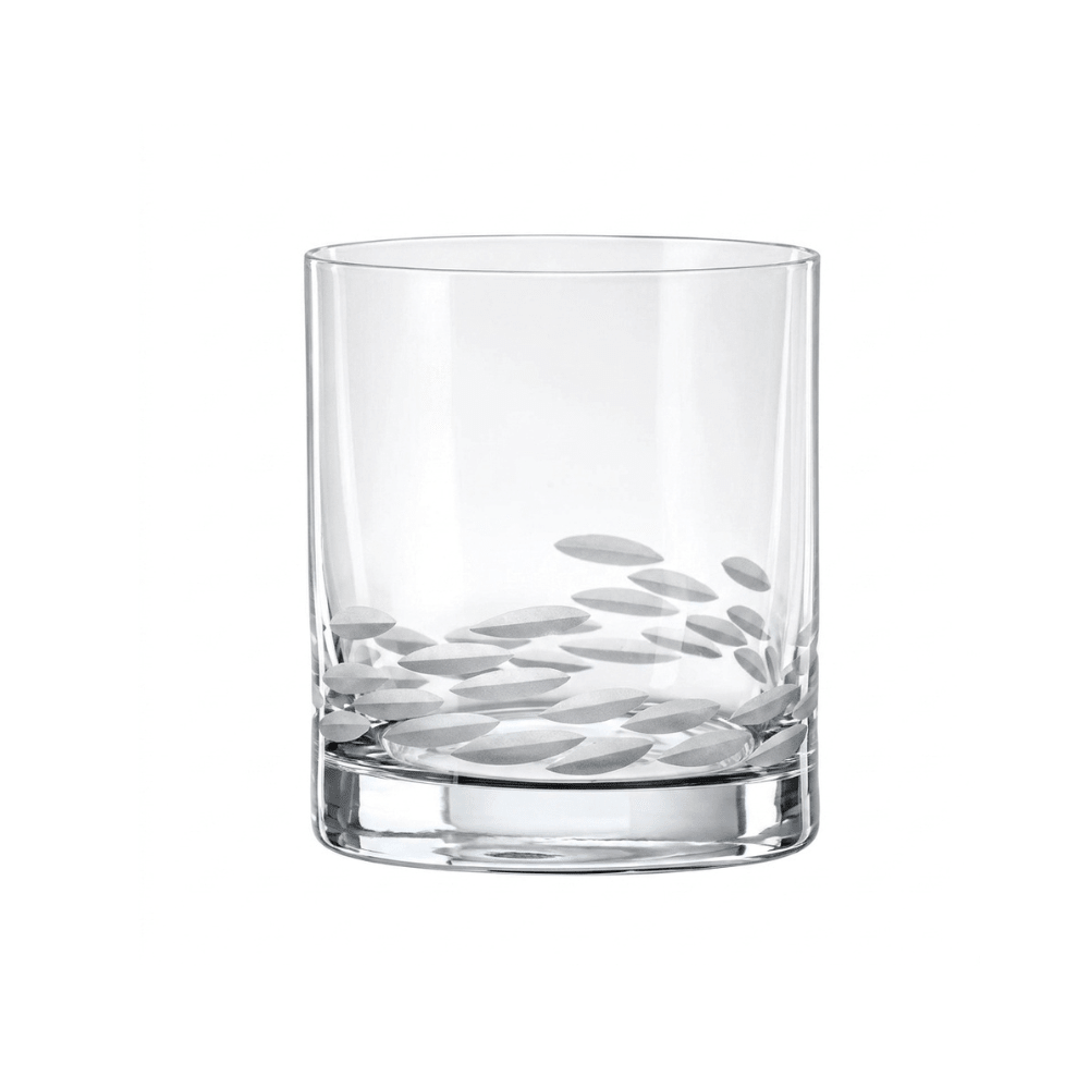 Bohemia Crystal Whisky Tumbler Matte Swirl 280ml Set Of 4 -Bohemia Crystal