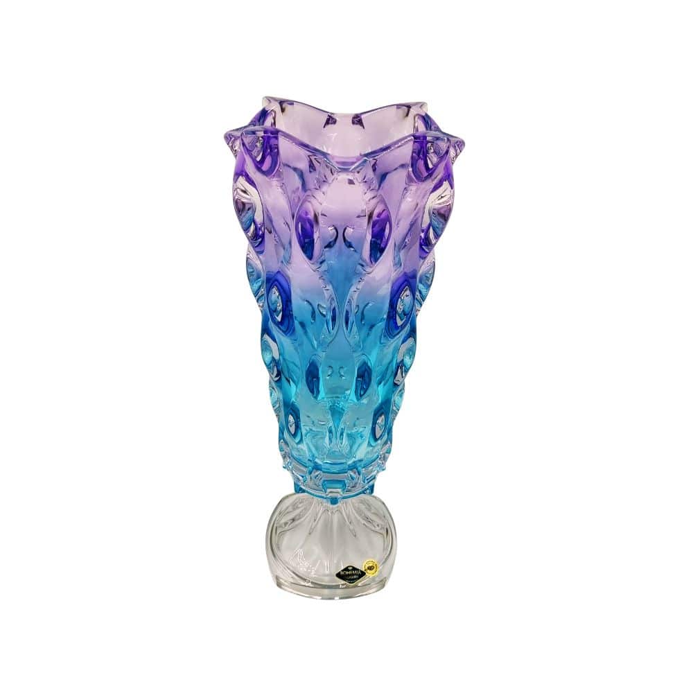 Bohemia Footed Vase Samba Gradient 405mm -Bohemia Crystal