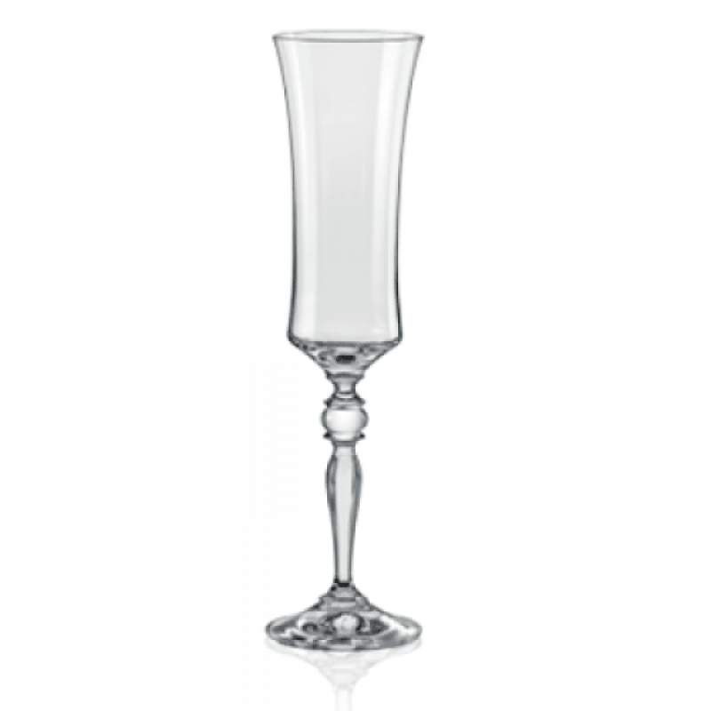 Bohemia Grace Champagne Flute 190ml Set of 6 -Bohemia Crystal