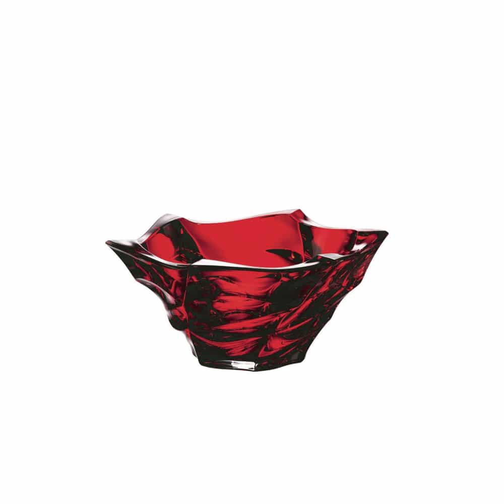 Bohemia Middle Bowl Flamenco Red 205mm -Bohemia Crystal