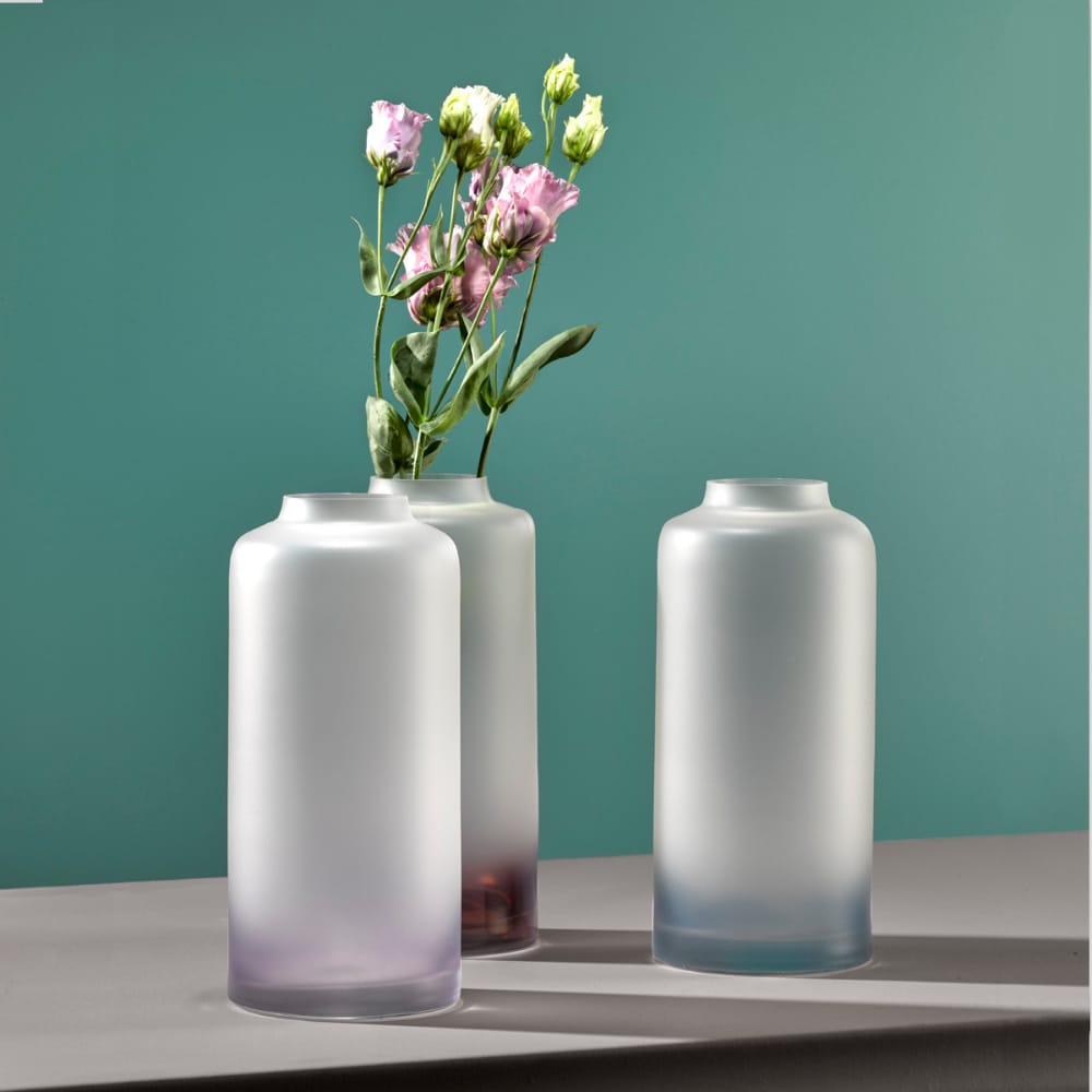 Bohemia Spectrum Vase 24CM Matt Blue -Bohemia Crystal