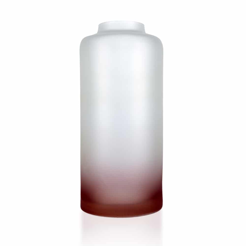 Bohemia Spectrum Vase 24CM Matt Red -Bohemia Crystal