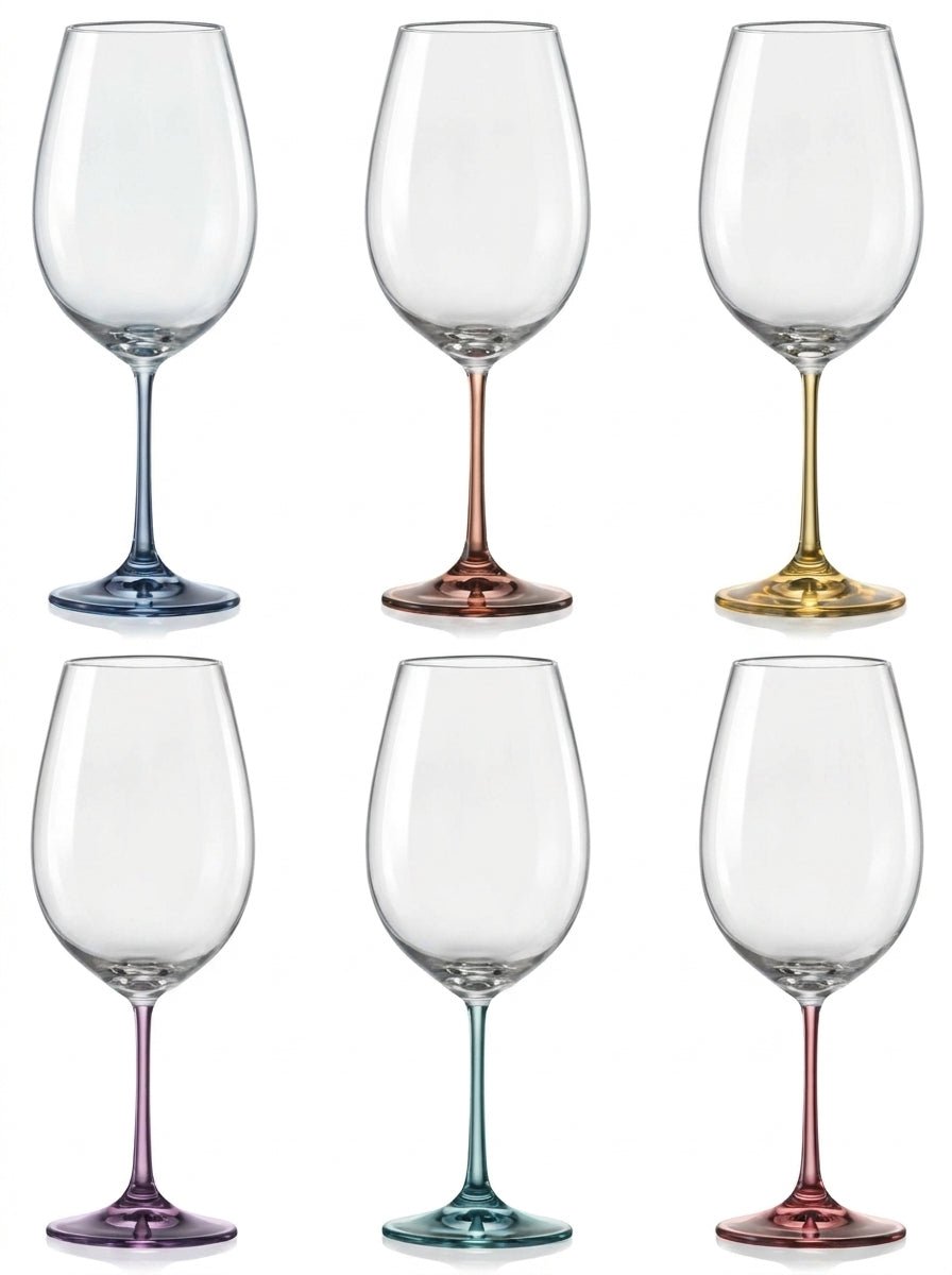 Bohemia Spectrum Wine 350ml Set of 6 -Bohemia Crystal