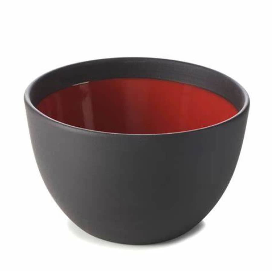 Bowl Solid Serving Black/Red 13cm 55cl -Revol