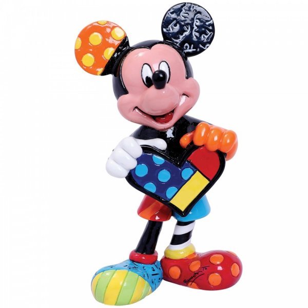 Britto Disney Mini Figurine Mickey Mouse with Heart Mini -Disney