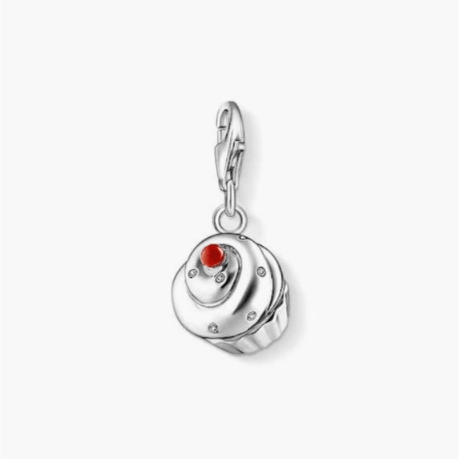Charm Club Charm Cupcake Silver & Enamel -Spilhaus