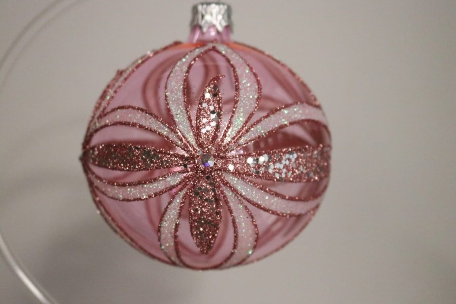 Christmas Bauble Butterfly Pink -Spilhaus