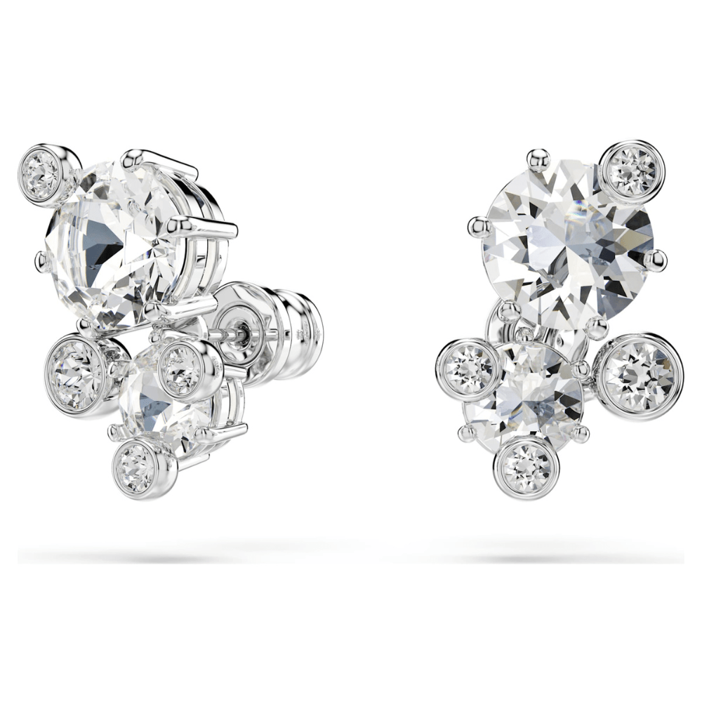 Constella setMixed cuts, White, Rhodium plated -Swarovski