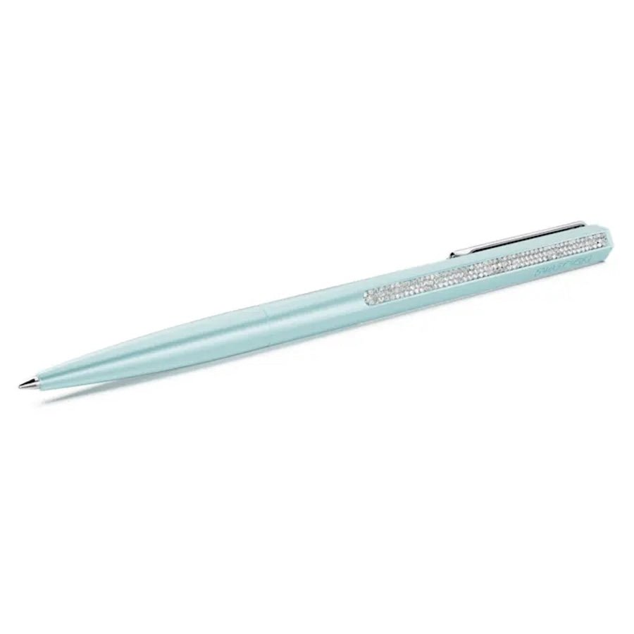 Crystal Shimmer Ballpoint Pen Blue Lacquered chrome plated -Swarovski