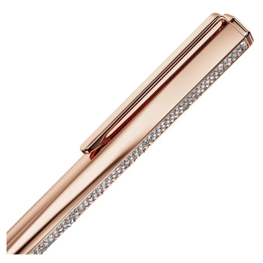 Crystal Shimmer Ballpoint Pen Rose gold tone Rose gold-tone finish -Swarovski