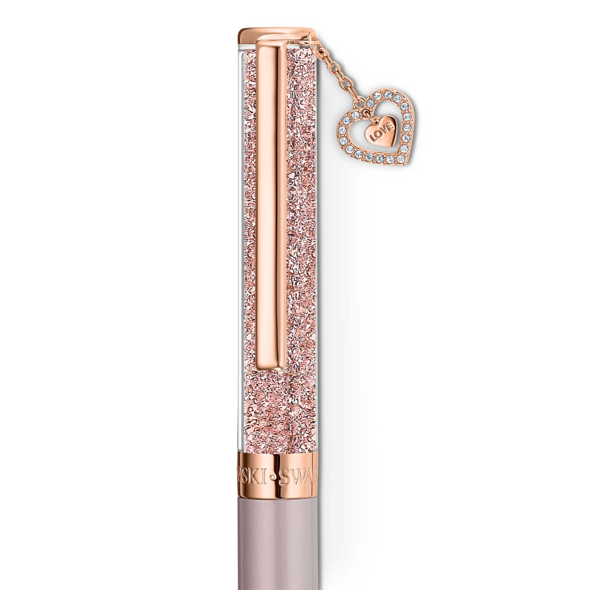 Crystalline Ballpoint Pen, Pink, Rose-Gold Tone Plated -Swarovski