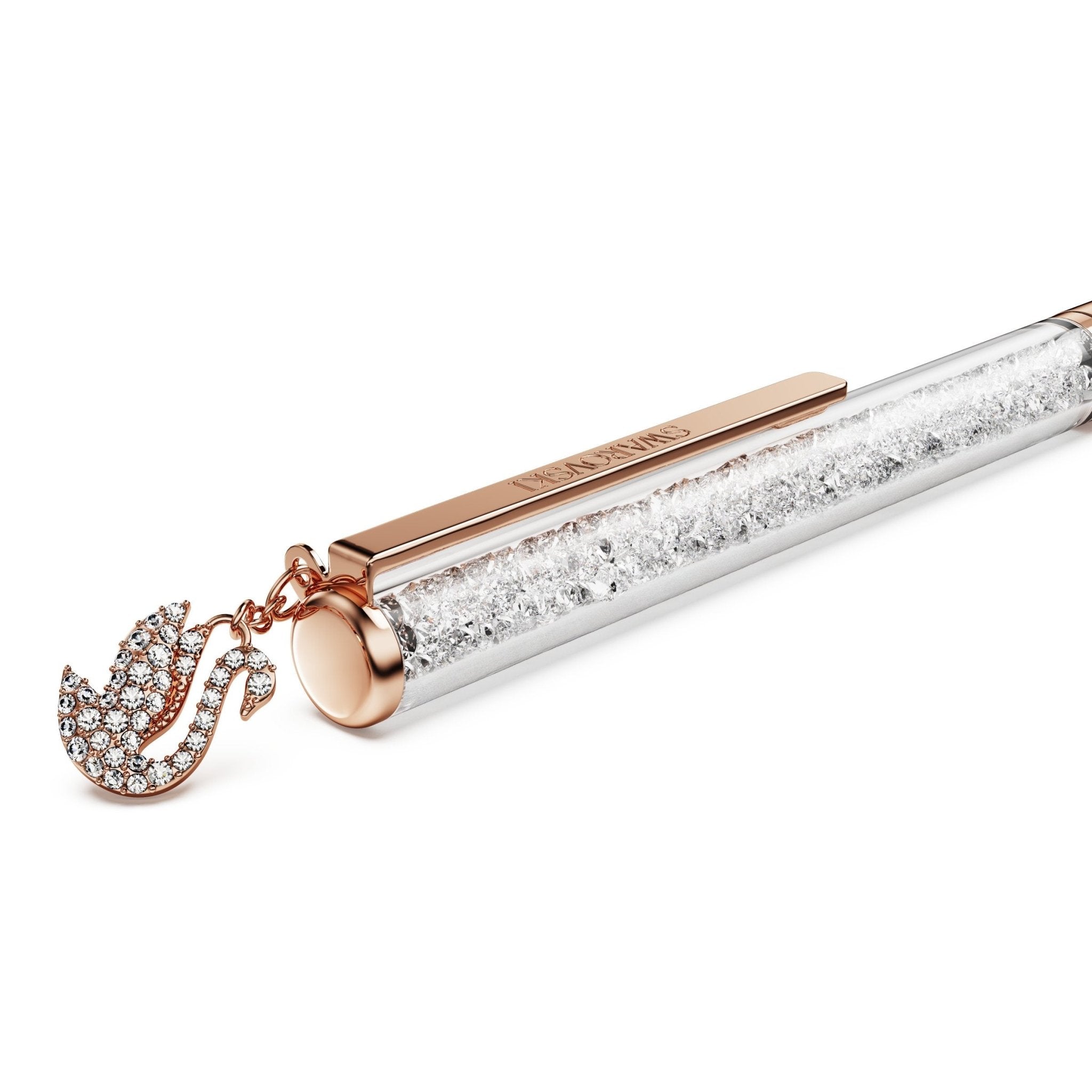 Crystalline ballpoint pen, Swan, Rose gold-tone plated -Swarovski