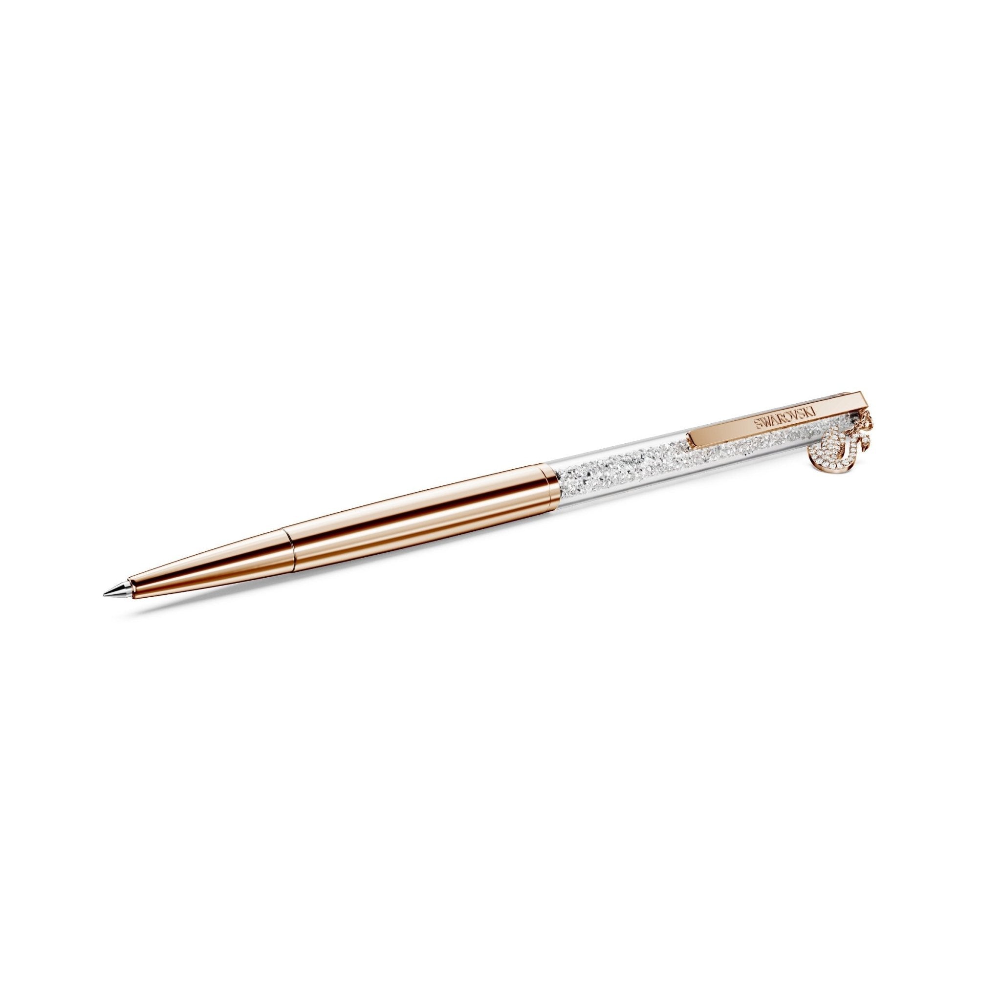 Crystalline ballpoint pen, Swan, Rose gold-tone plated -Swarovski