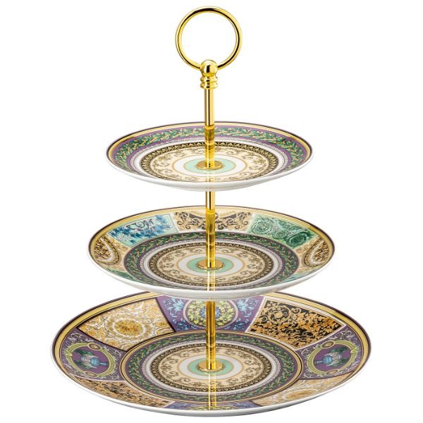Etagere 3 Tiers Barocco Mosaic -Versace