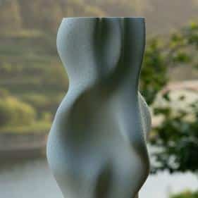 Flo Vase - Ivory Beige -Claraval