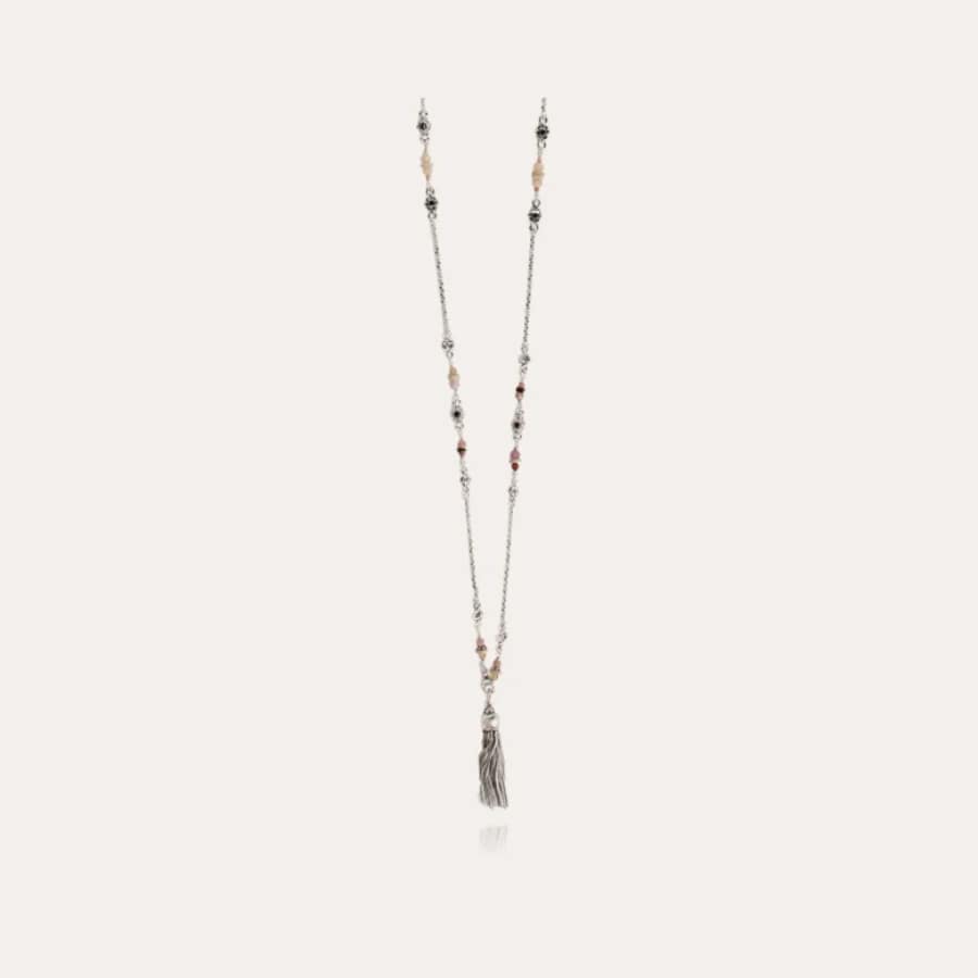 Gas Necklace Long Sautoir Serti Tie Holly O -Gas Bijoux