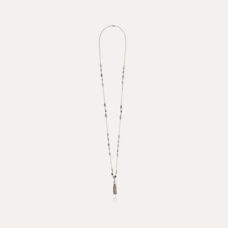 Gas Necklace Long Sautoir Serti Tie Holly O -Gas Bijoux