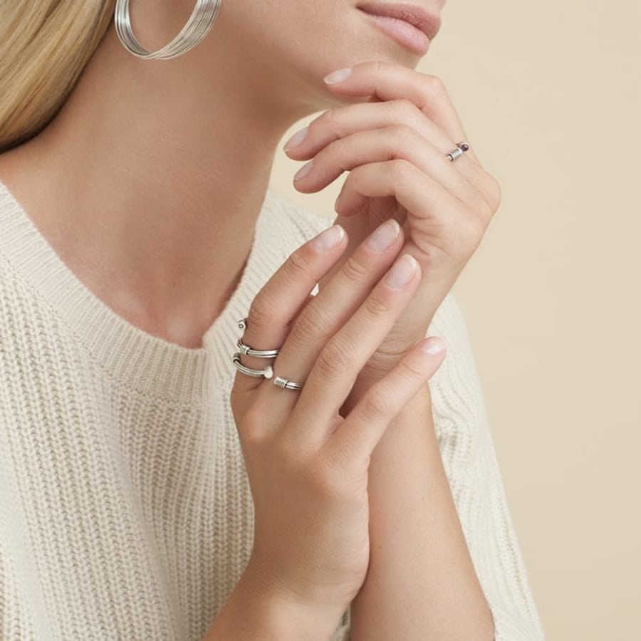 GAS Ring Ariane Liana Twist Silver -Gas Bijoux