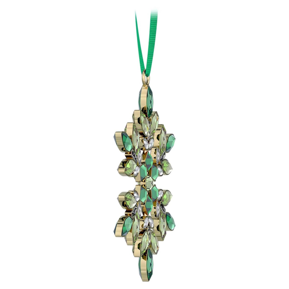 Gema Holiday Ornament Green -Swarovski