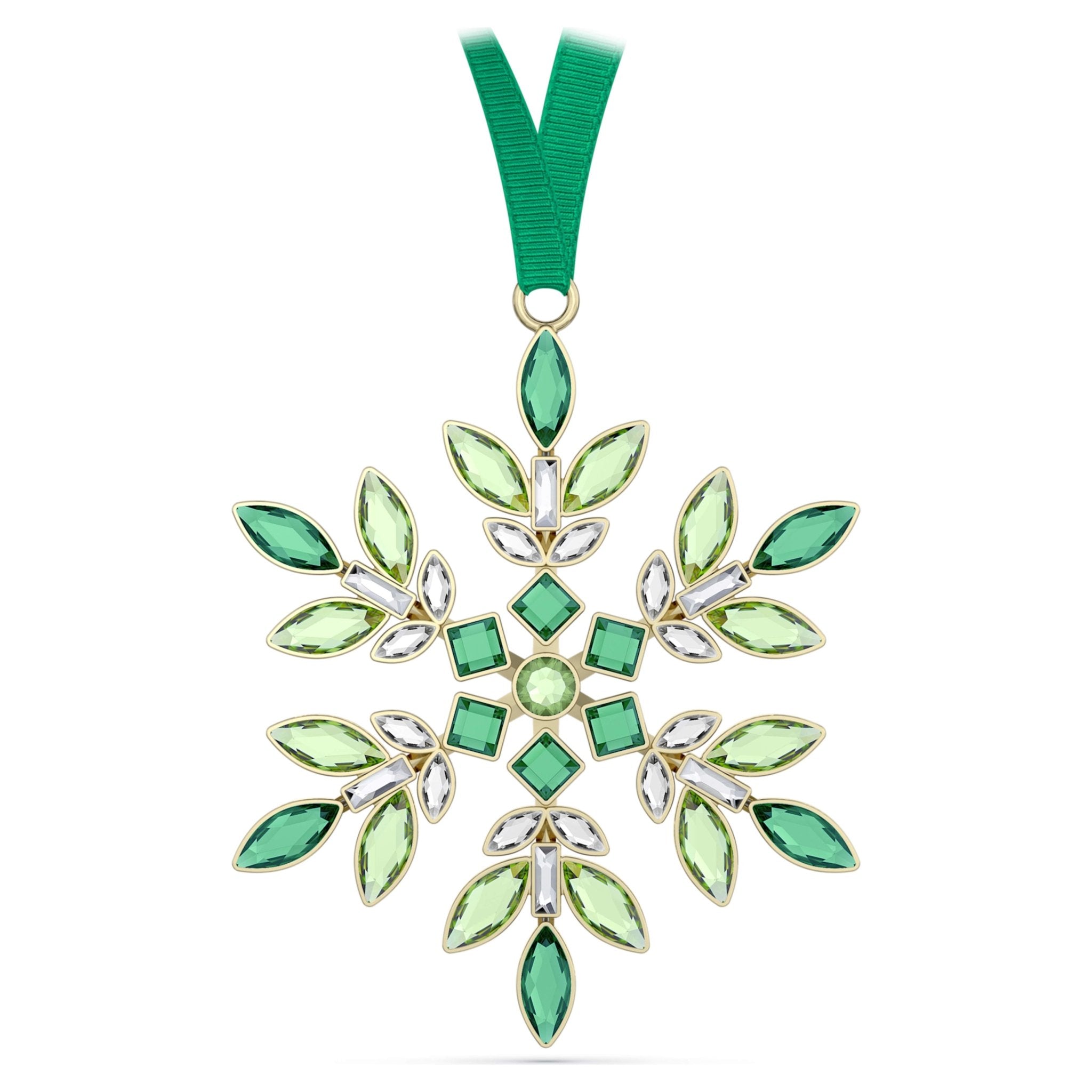 Gema Holiday Ornament Green -Swarovski