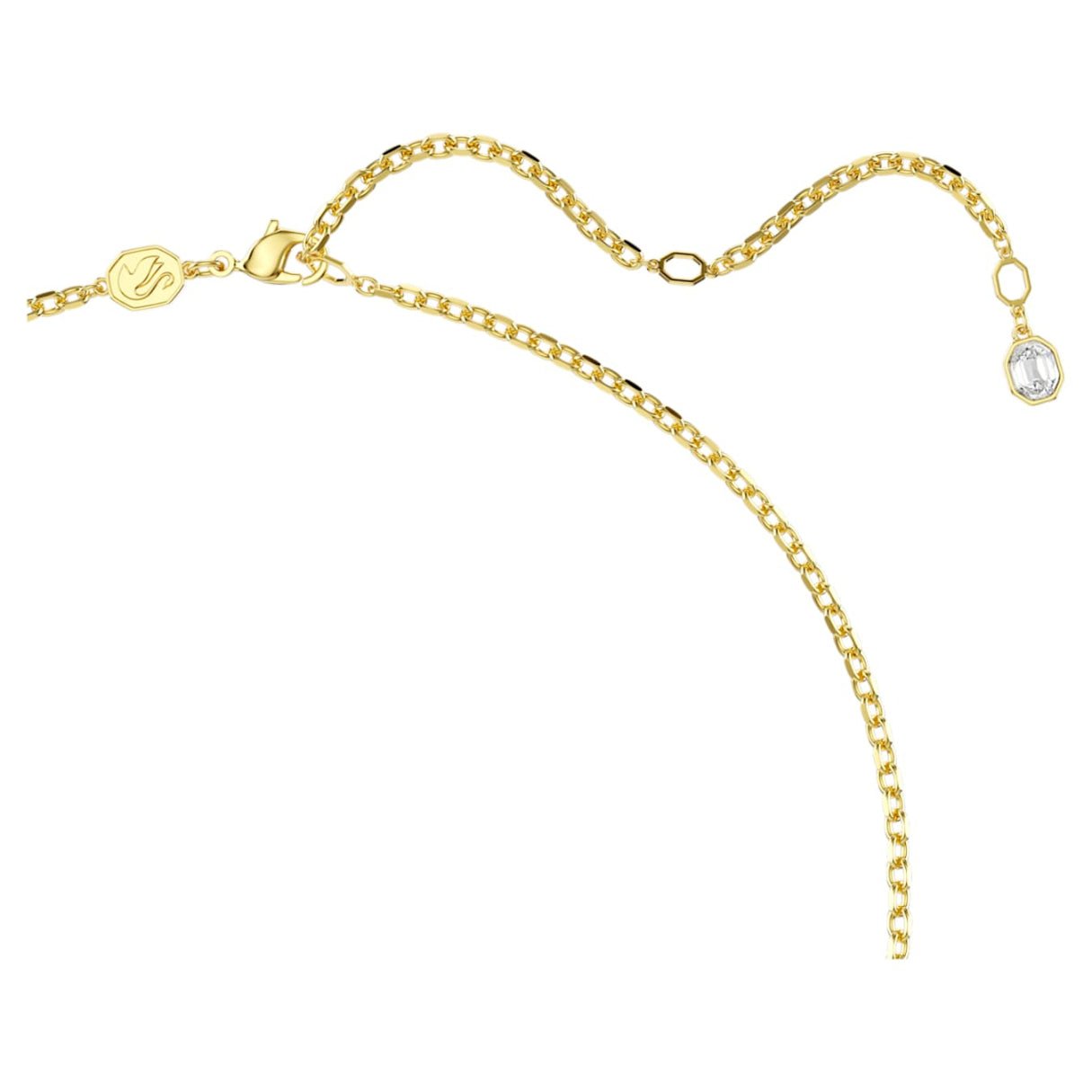 Gema pendant and brooch Yellow, 18K gold plated -Swarovski